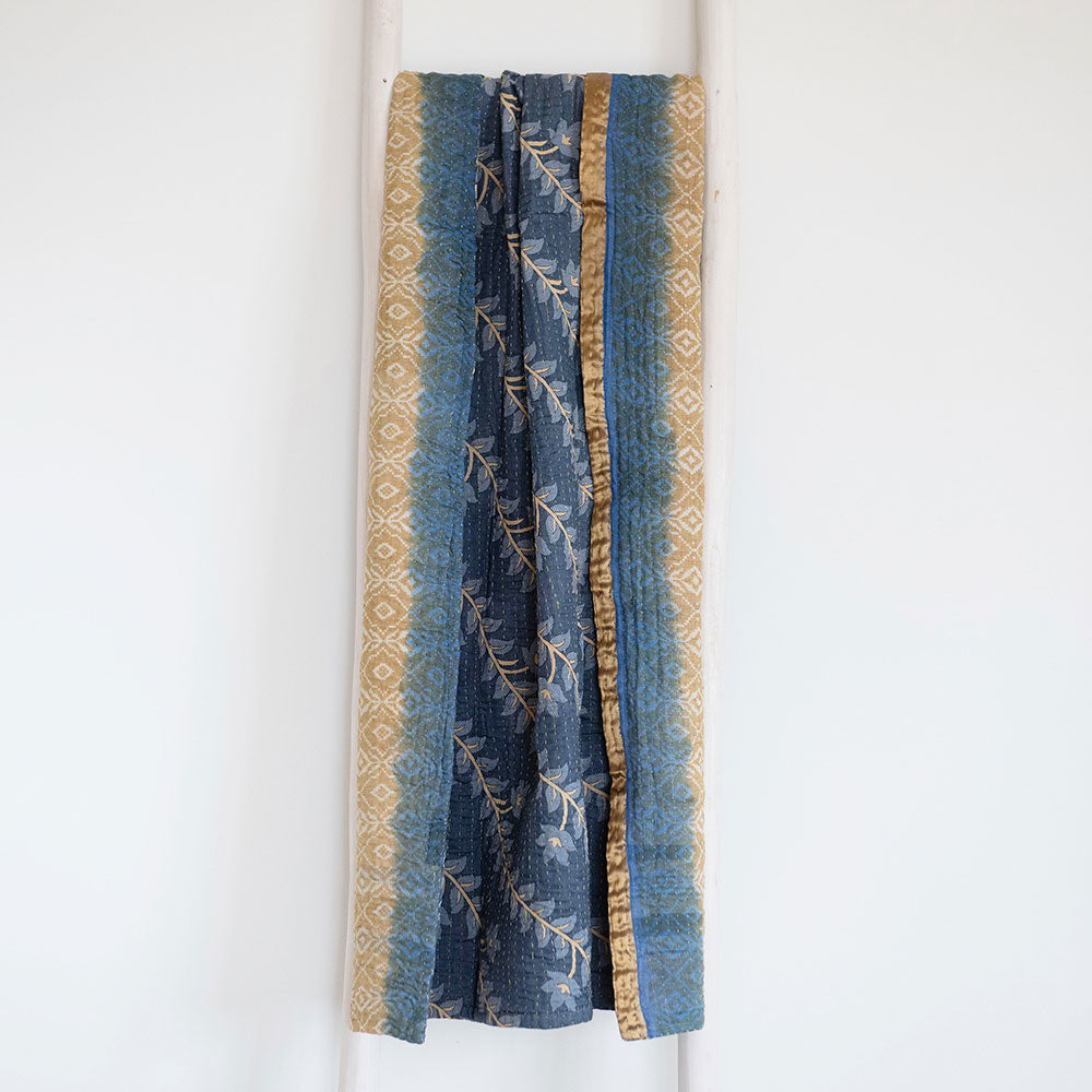 One-of-a-kind Kantha Quilt - KT7102