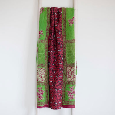 One-of-a-kind Kantha Quilt - KT7108