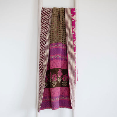 One-of-a-kind Kantha Quilt - KT7109
