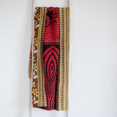 One-of-a-kind Kantha Quilt - KT7114