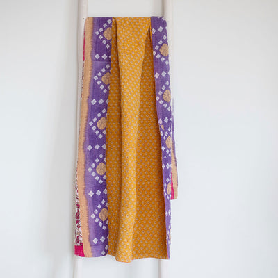 One-of-a-kind Kantha Quilt - KT7115