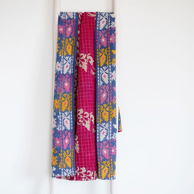 One-of-a-kind Kantha Quilt - KT7118