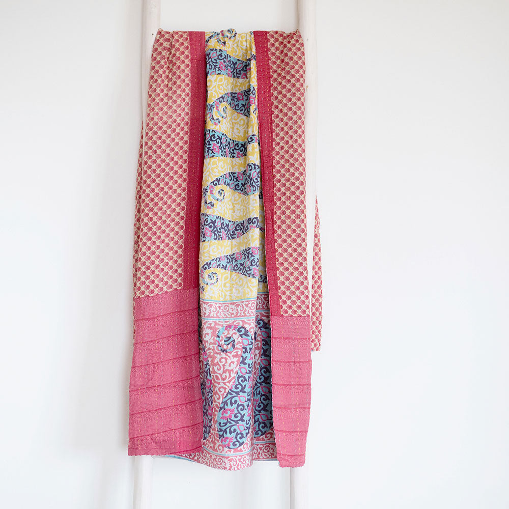 One-of-a-kind Kantha Quilt - KT7120