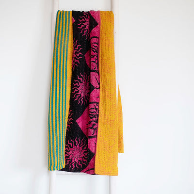 One-of-a-kind Kantha Quilt - KT7122