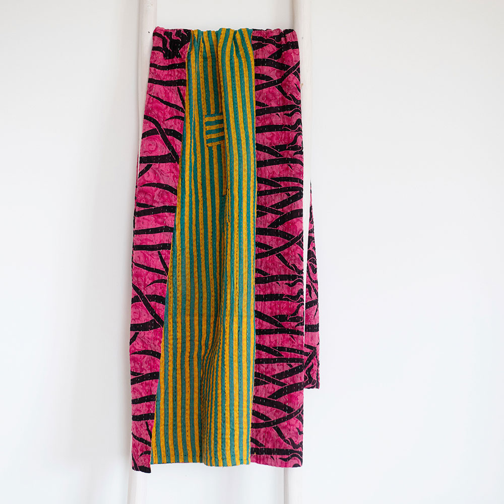 One-of-a-kind Kantha Quilt - KT7122