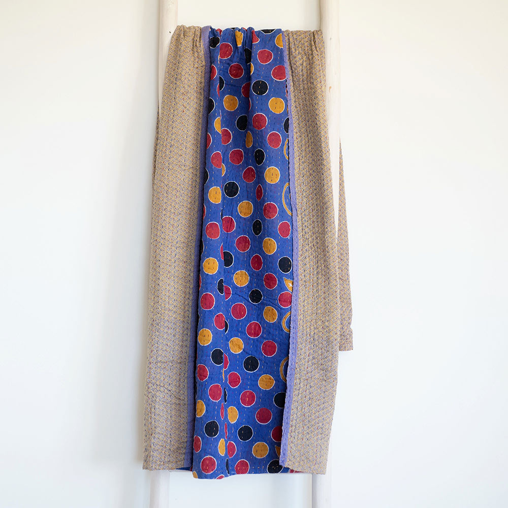 One-of-a-kind Kantha Quilt - KT7294