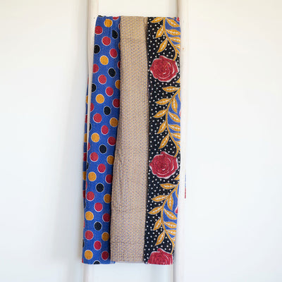 One-of-a-kind Kantha Quilt - KT7294
