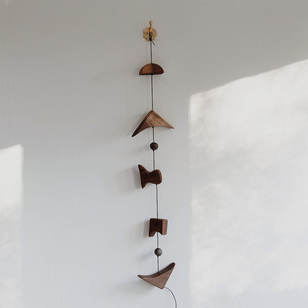 One-of-a-kind Wall Hanging Wood Stack no. 0959
