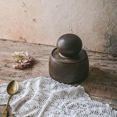 Ceramic Stash Jar - Olive