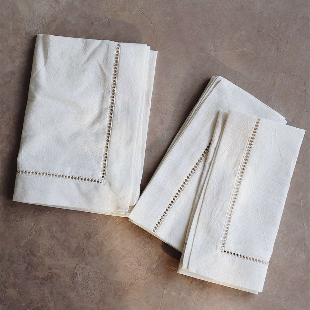 Lightweight Chain Stitch Cotton Kitchen Textiles