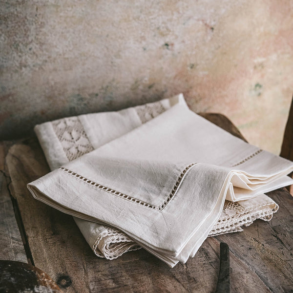 Lightweight Chain Stitch Cotton Kitchen Textiles