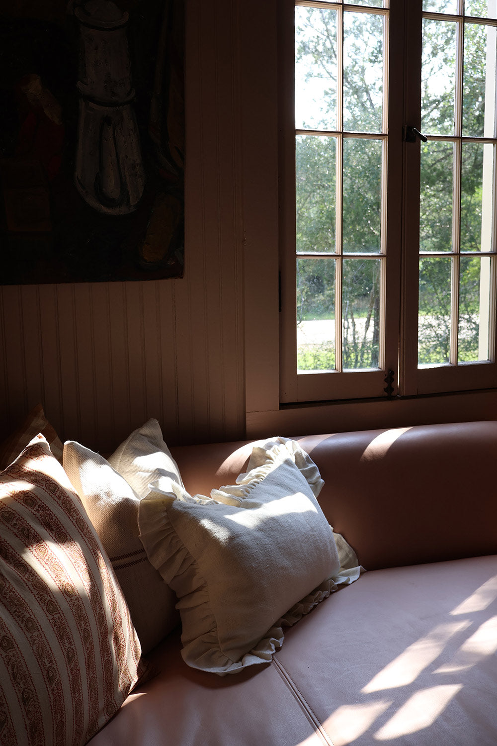 Heavyweight Linen Pillow Cover - Cream