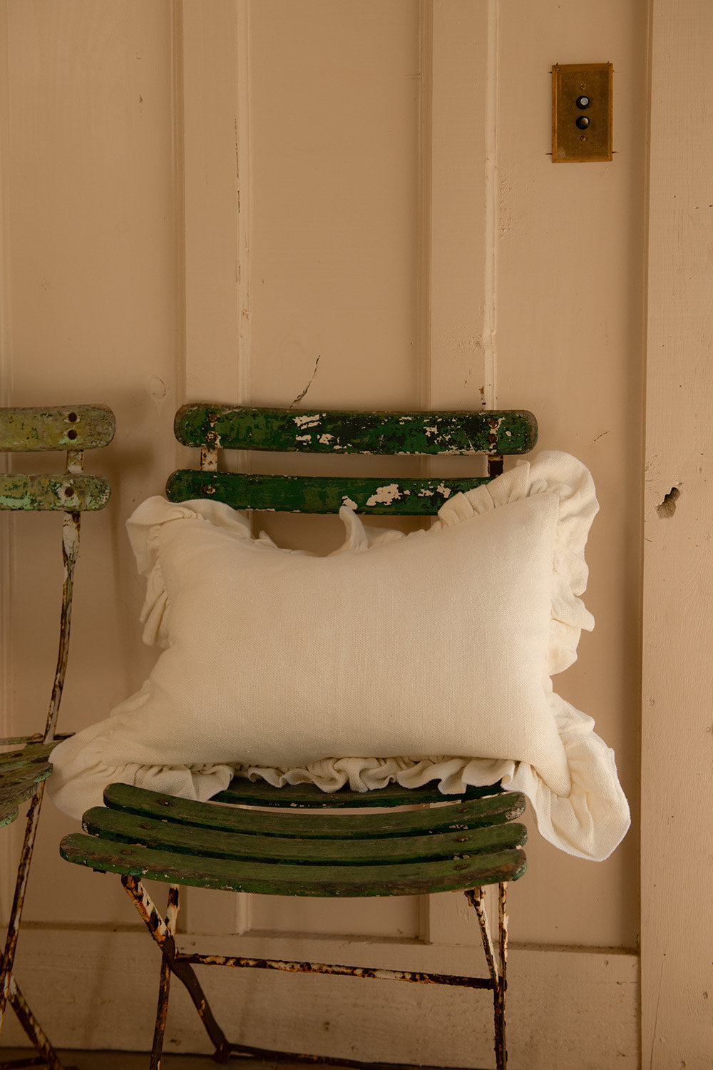 Heavyweight Linen Pillow Cover - Cream