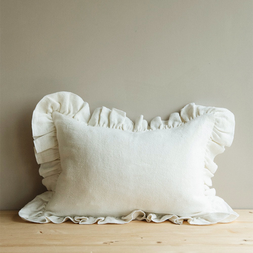 Heavyweight Linen Pillow Cover - Cream