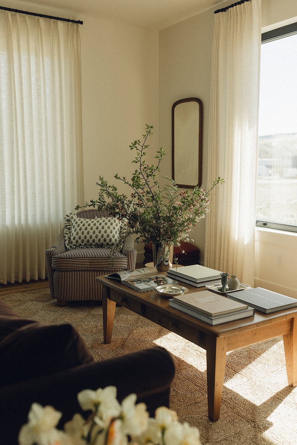 Block-Printed Heavyweight Linen Pillow Cover