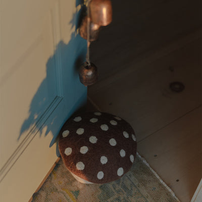 Wool Mushroom Doorstop