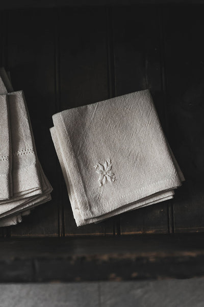 Handcrafted Needlework Napkin Trio