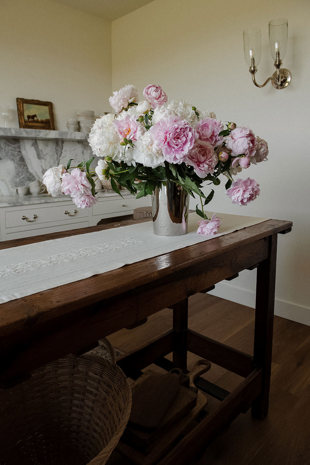 Roan Iris Meadow Bucket Vase