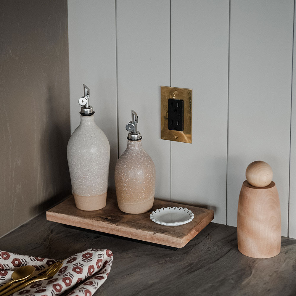Ceramic Oil Bottle - Dark