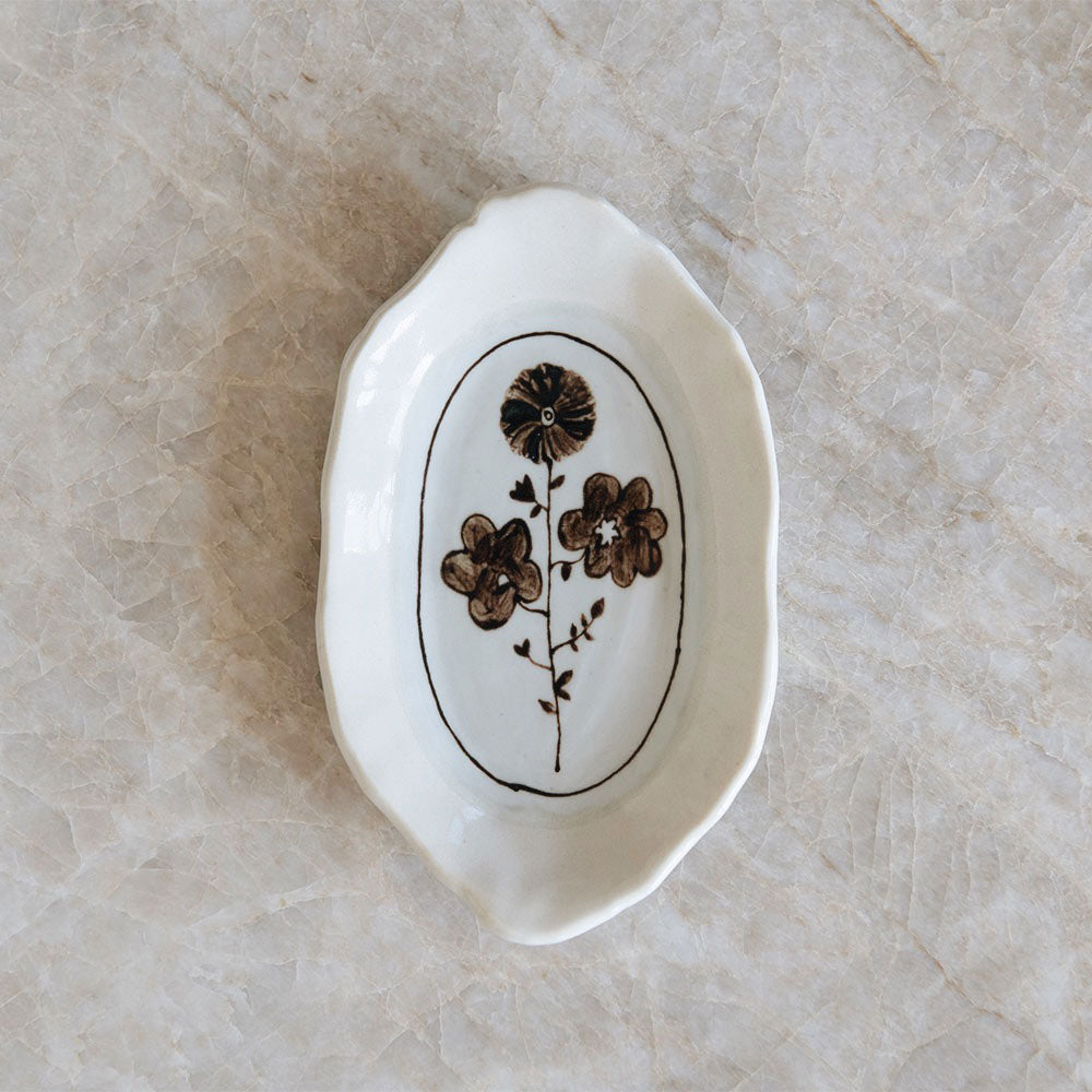 Hand-painted Posy Tray No. 1