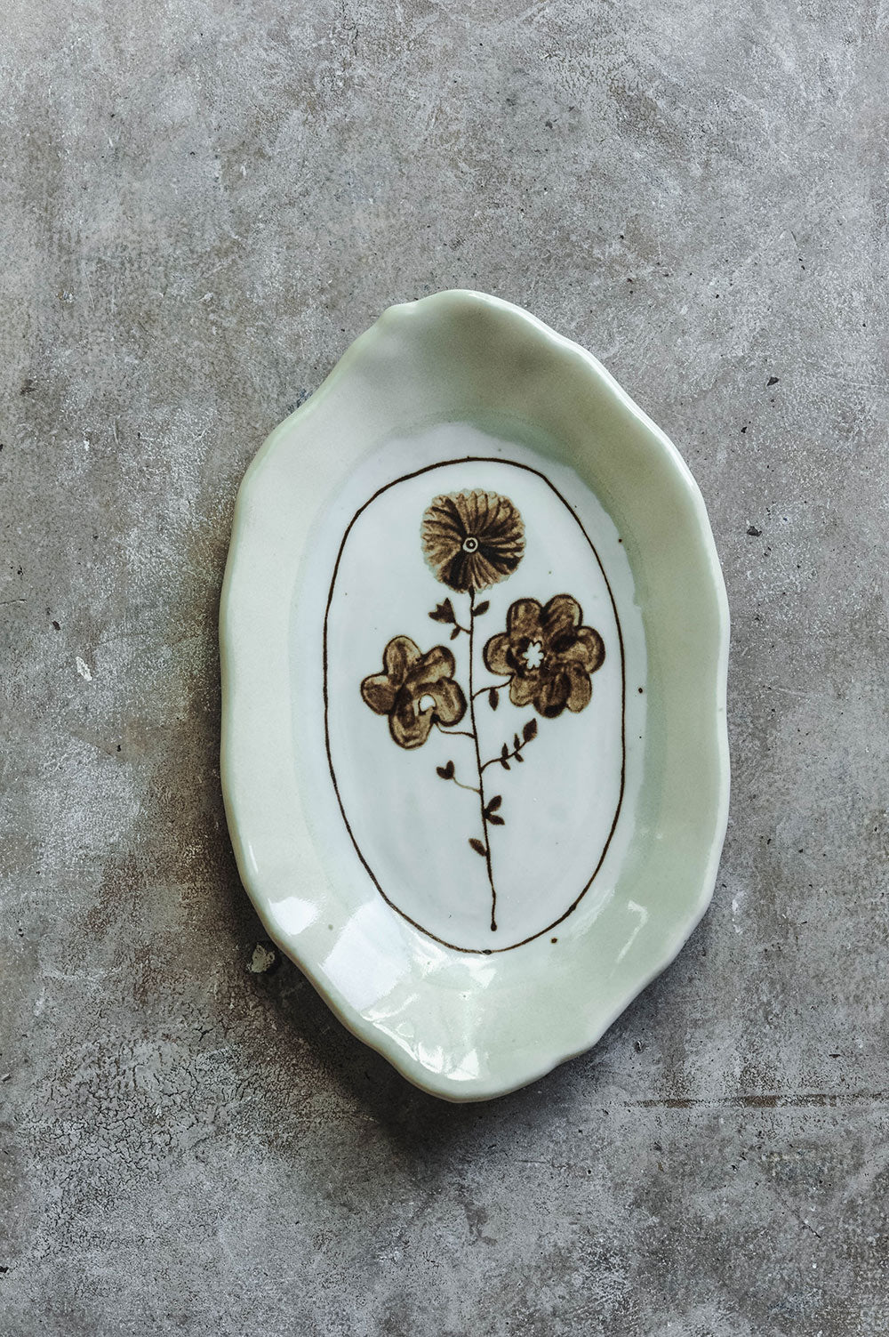 Hand-painted Posy Tray No. 1
