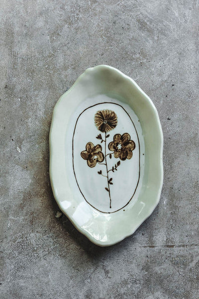Hand-painted Posy Tray No. 1