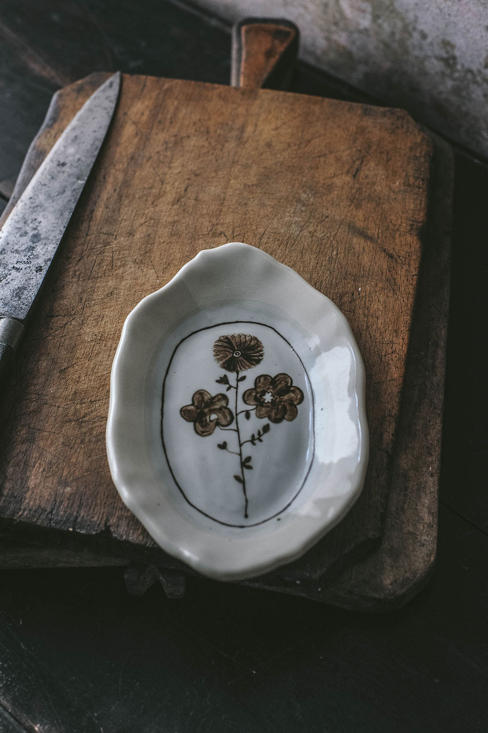 Hand-painted Posy Tray No. 1