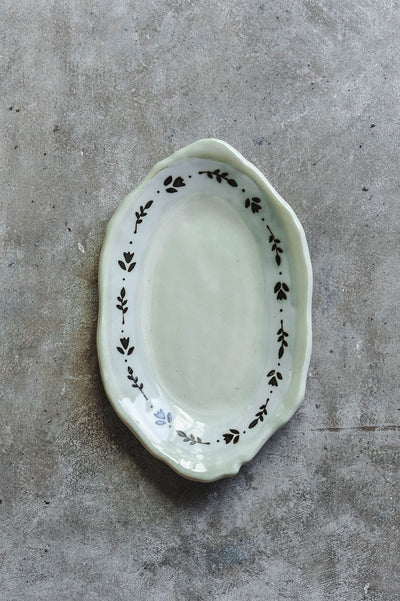 Hand-painted Posy Tray No. 3