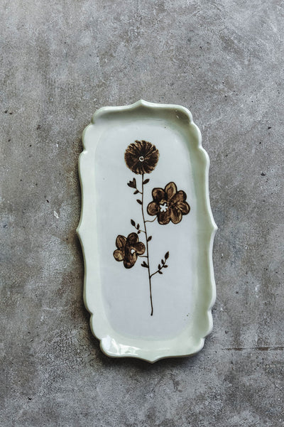 Hand-painted Posy Tray No. 6