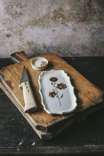 Hand-painted Posy Tray No. 6