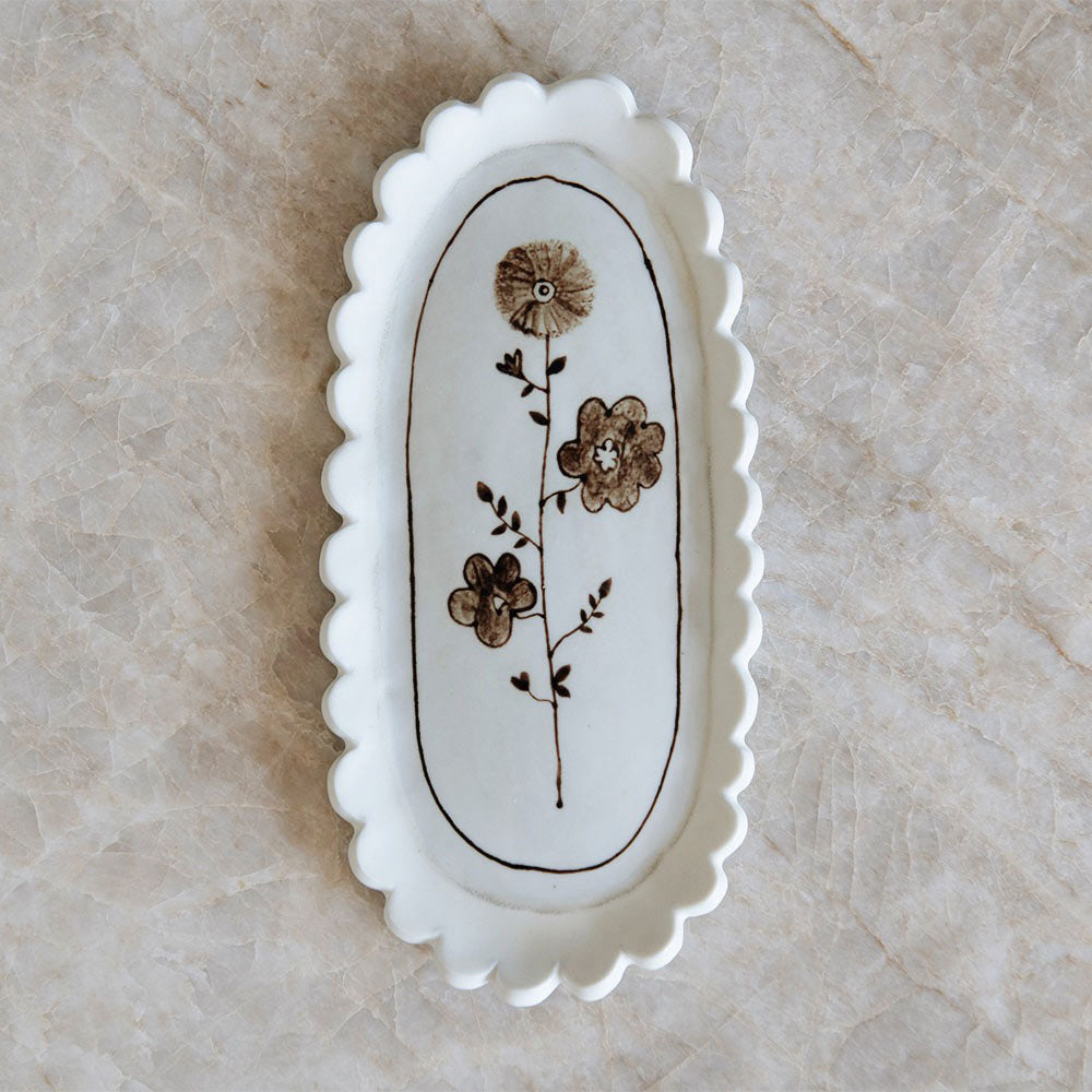 Hand-painted Posy Tray No. 8