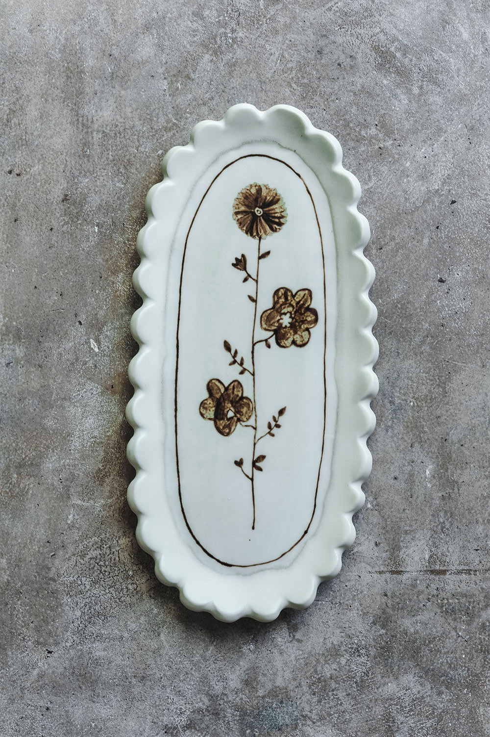 Hand-painted Posy Tray No. 8