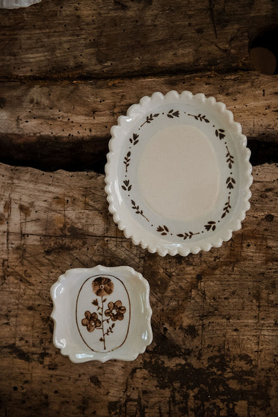 Hand-painted Posy Tray No. 7
