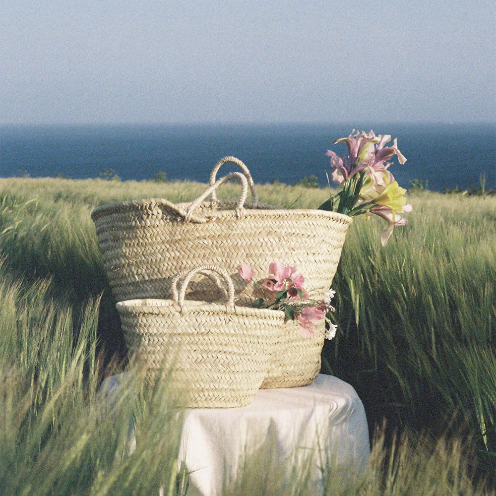 Moroccan Palm Leaf Basket