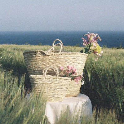 Moroccan Palm Leaf Basket