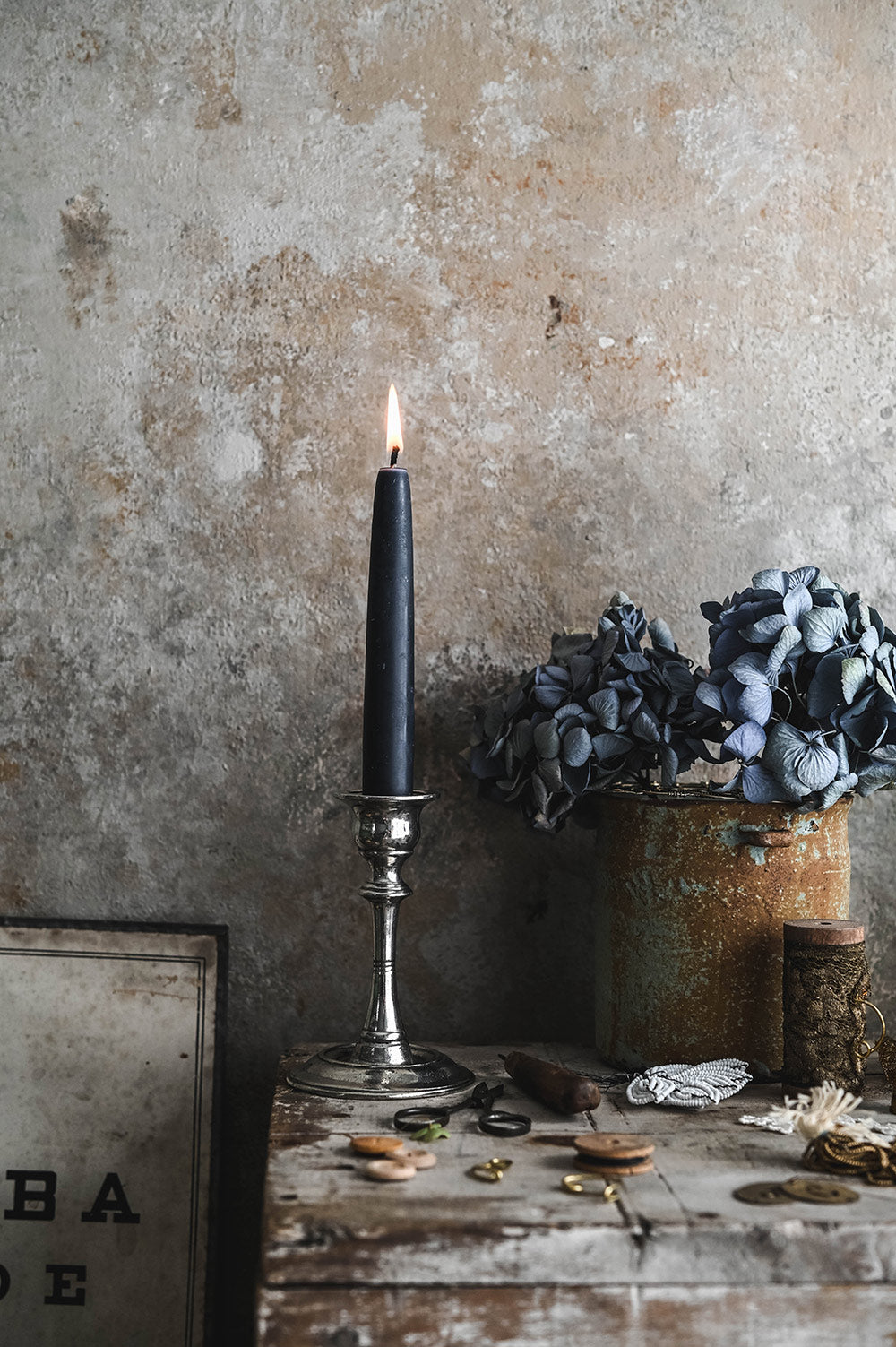 Pewter Candlestick