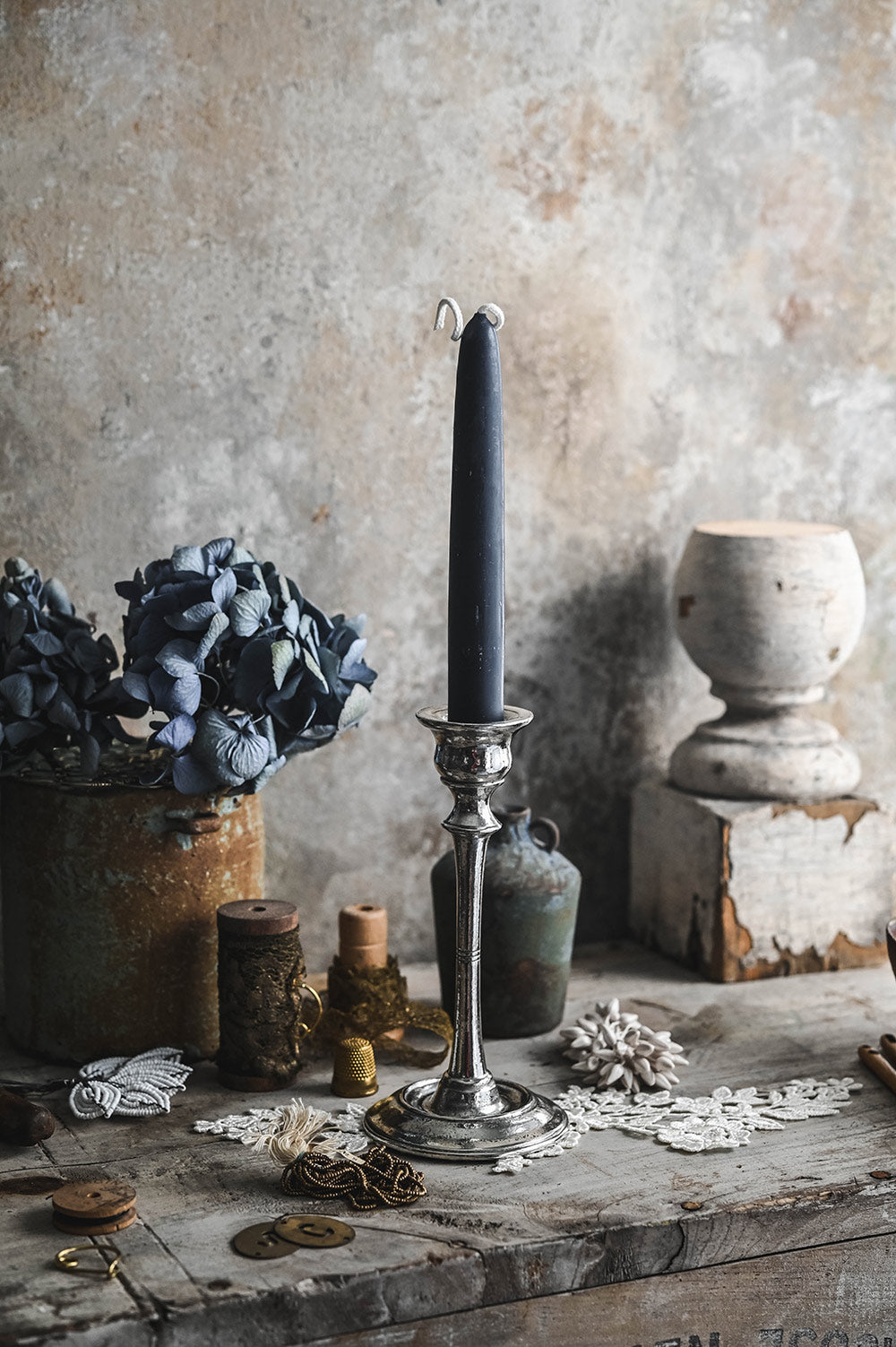 Pewter Candlestick