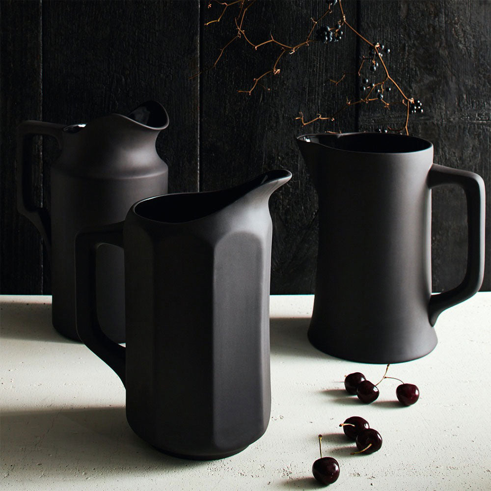 Stoneware Pitcher - Black