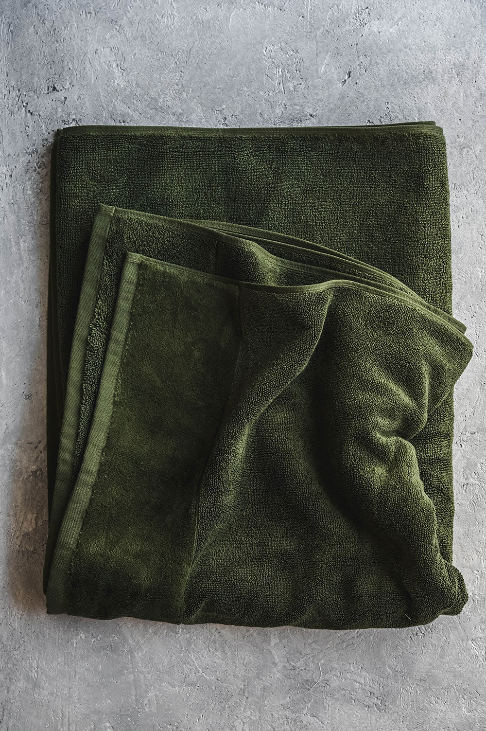 Plush Turkish Towel - Evergreen