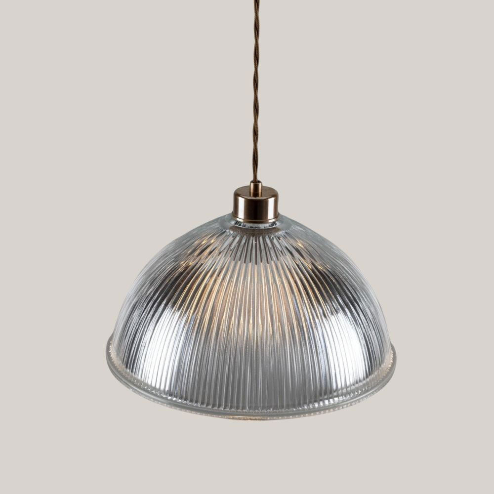 Halo Prismatic Glass Dome Pendant Light
