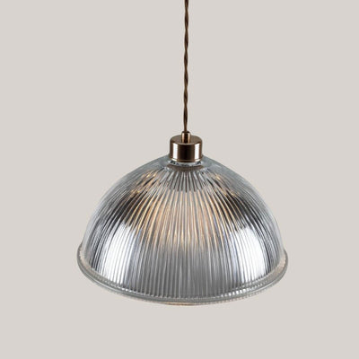 Halo Prismatic Glass Dome Pendant Light