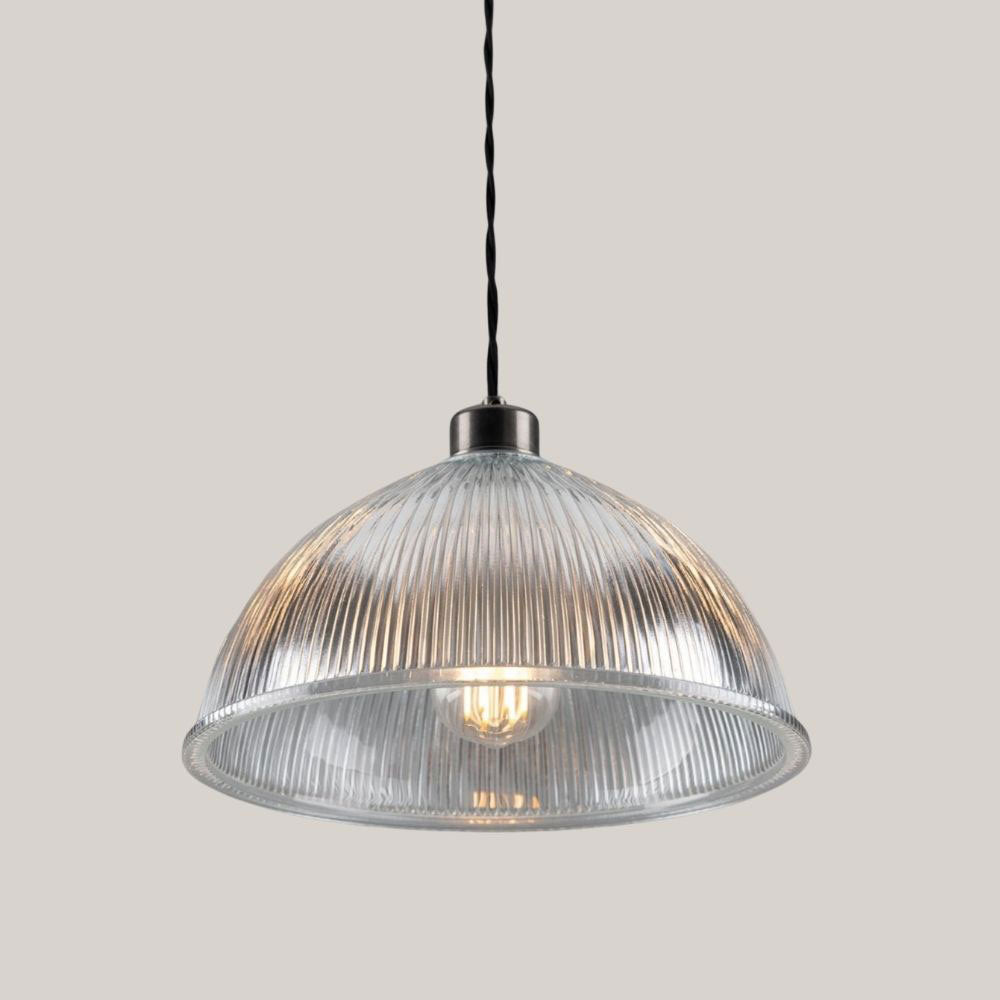 Halo Prismatic Glass Dome Pendant Light