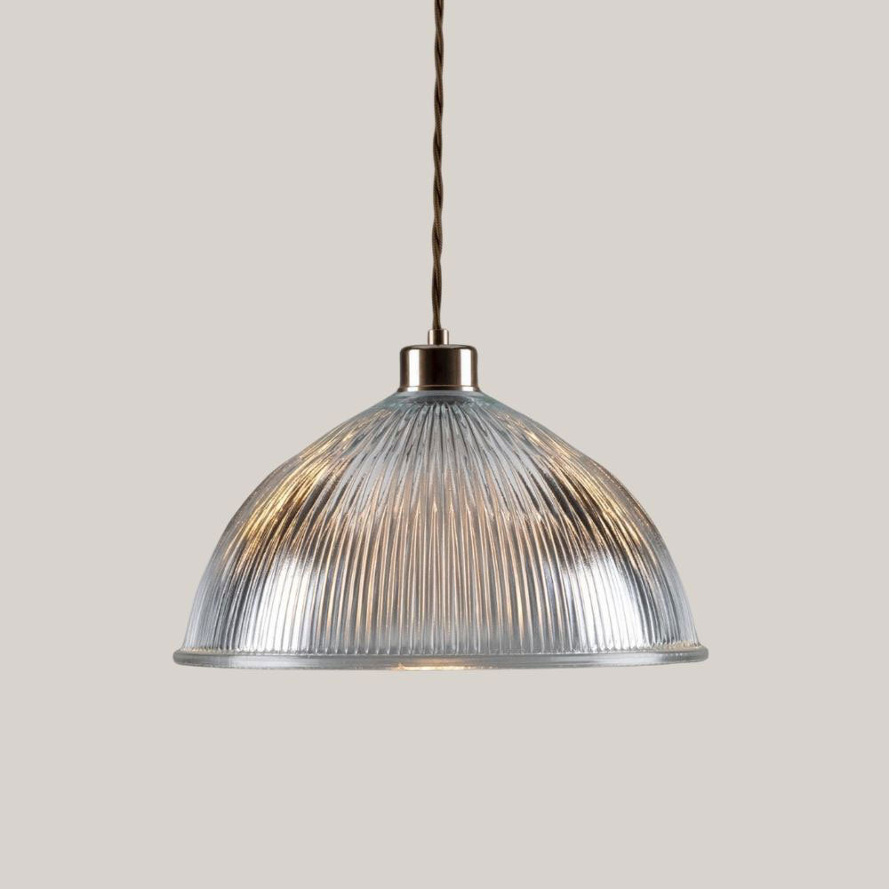 Halo Prismatic Glass Dome Pendant Light