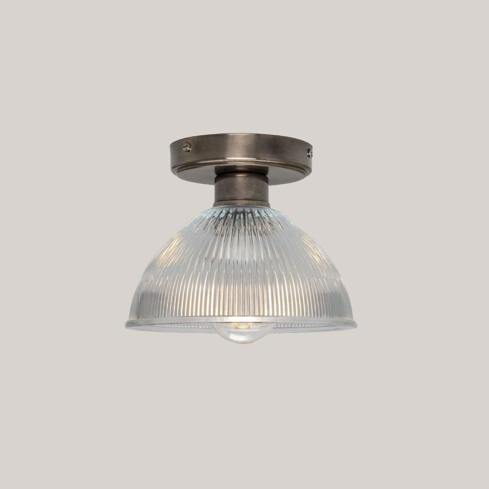 Halo Prismatic Glass Flush Ceiling Light