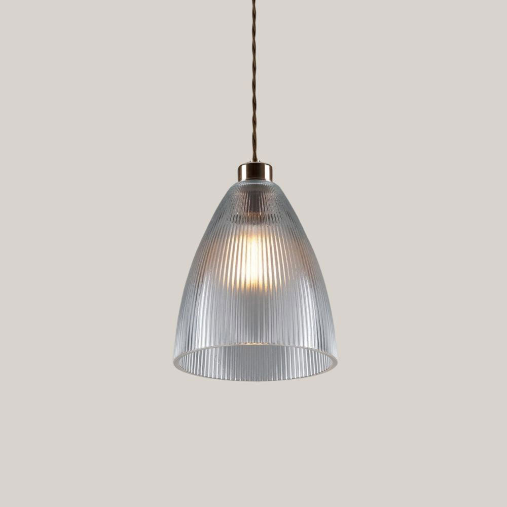 Halo Prismatic Glass Pendant Light