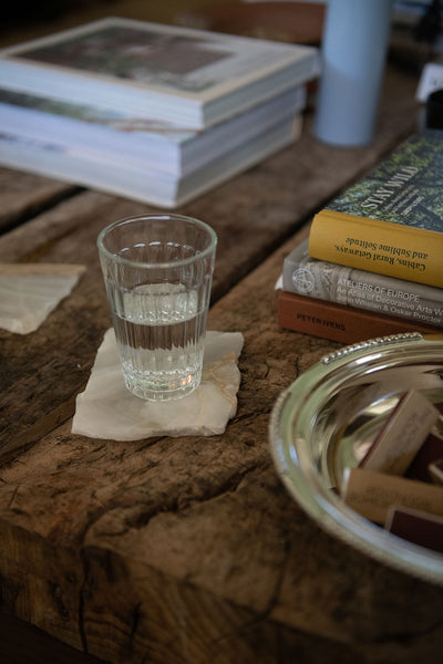 Raw Edge Onyx Coaster Set