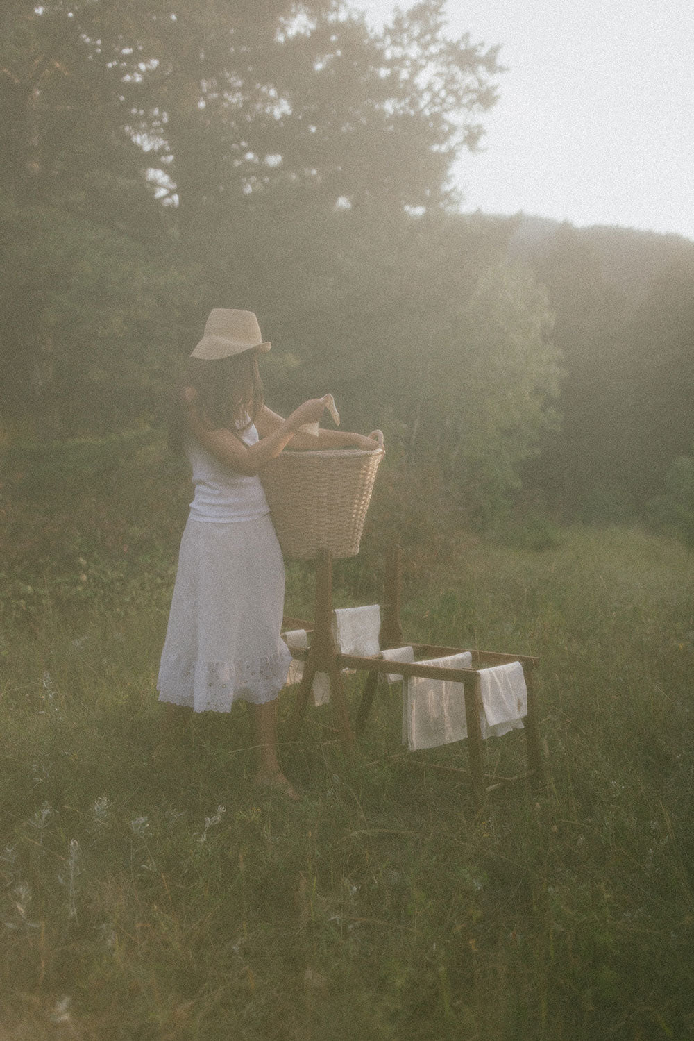 Handwoven Round Floor Basket - Large