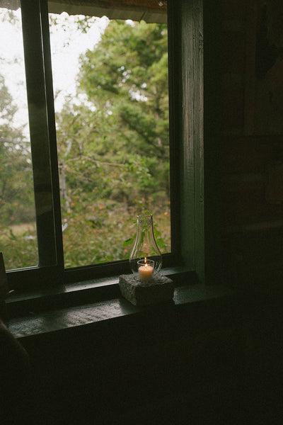 Stone Hurricane Candle