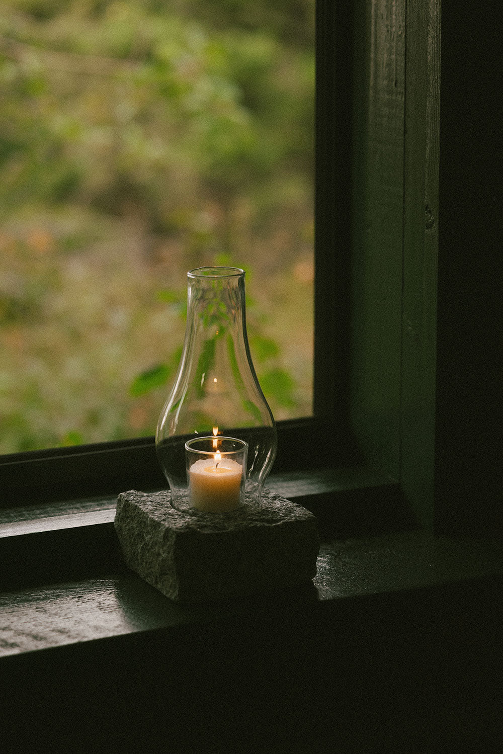 Stone Hurricane Candle