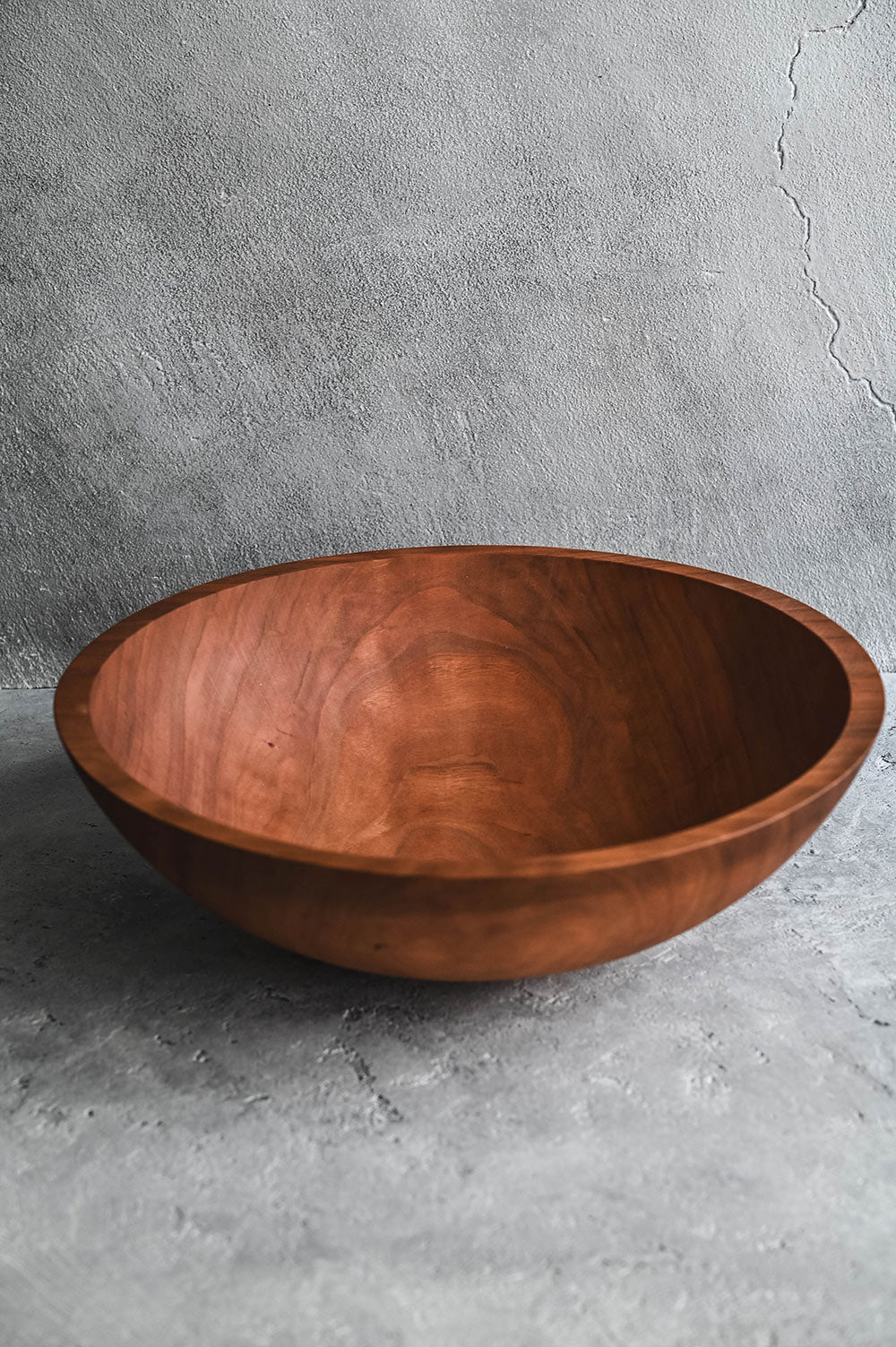 Roan Iris Cherry Wood Bowl